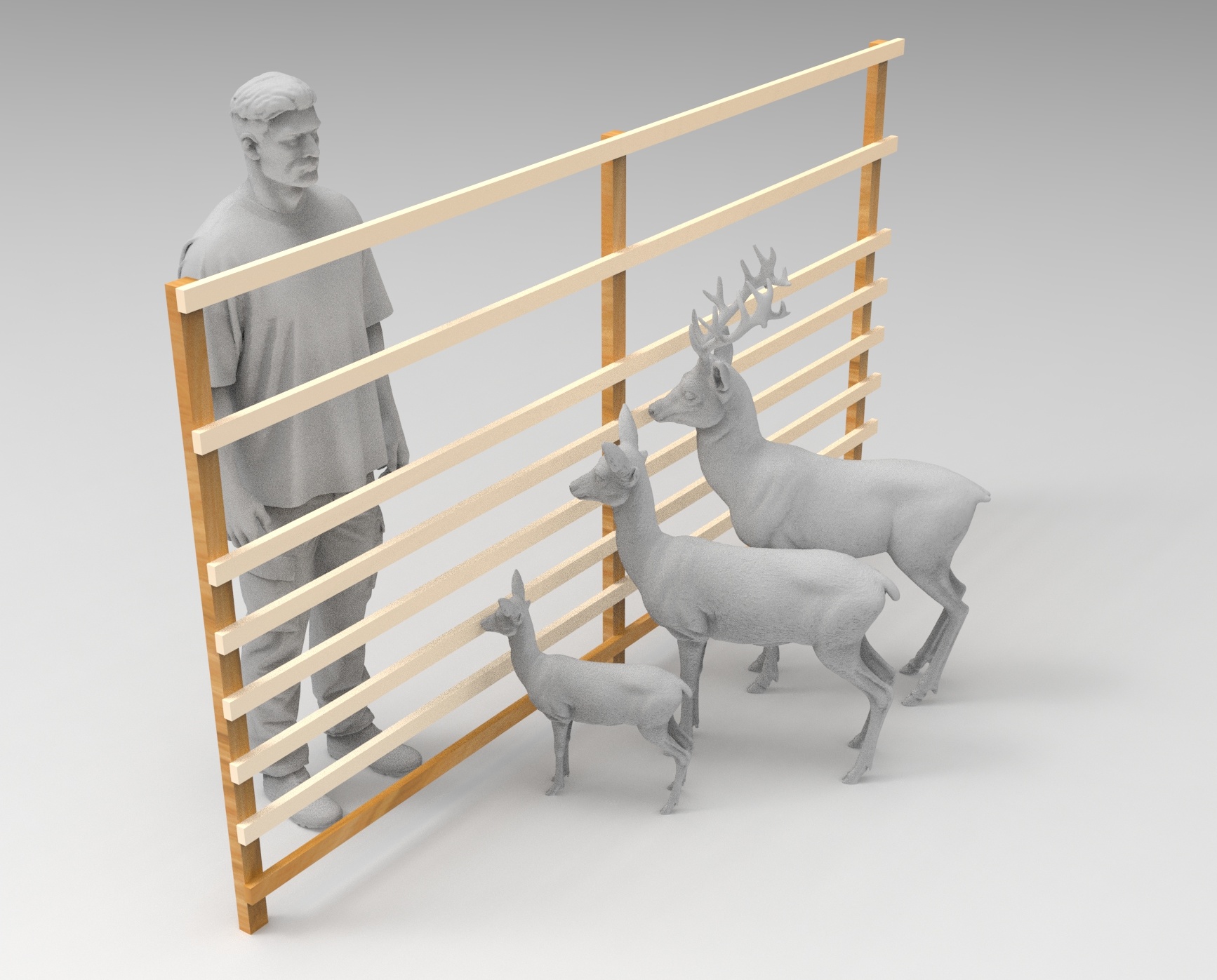 Lärchen-Hordengatter 4,00 x 1,60 m - Image 3