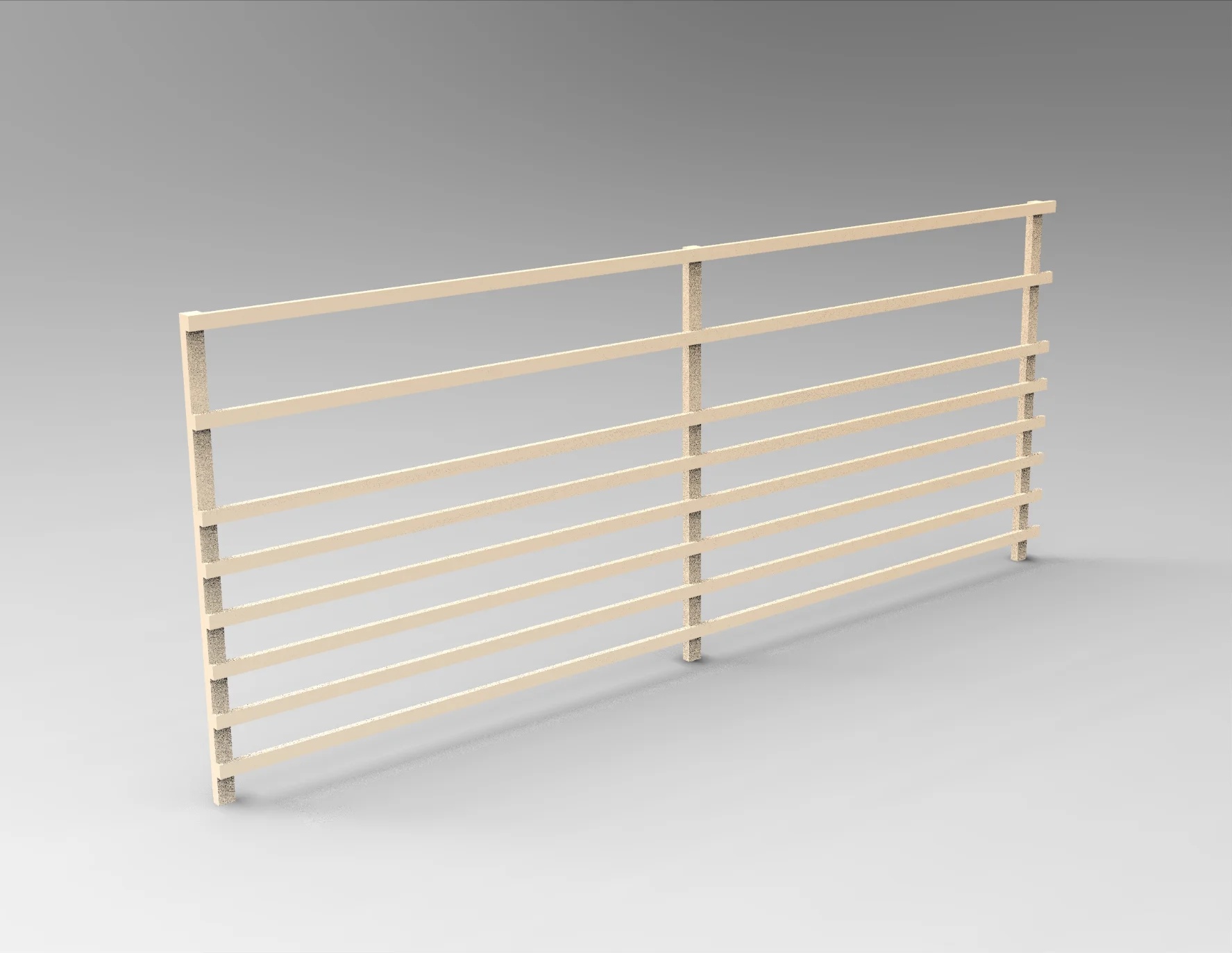 Fichten-Hordengatter 4,00 × 1,60 m – 4 Standleisten